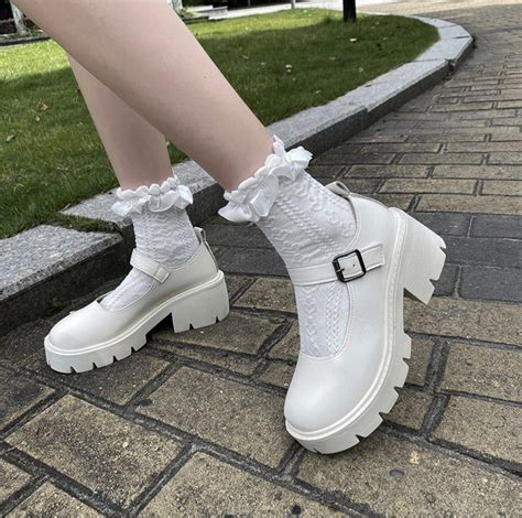 Mary Jane Boots Womens Fashion Footwear Boots On Carousell