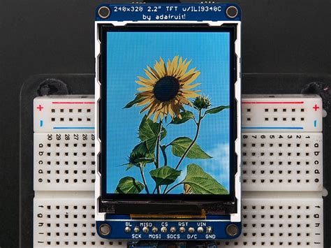 22 18 Bit Color Tft Lcd Display With Microsd Card Breakout Id 1480