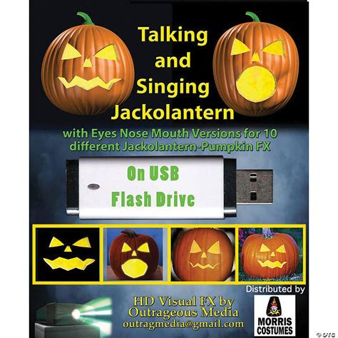 Talking And Singing Jack O Lantern Digital Halloween Decoration