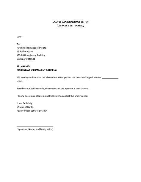 Format for giving consent and bank details on letterhead. Personal Bank Reference Letter - How to write a Personal Bank Reference Letter? Download this ...