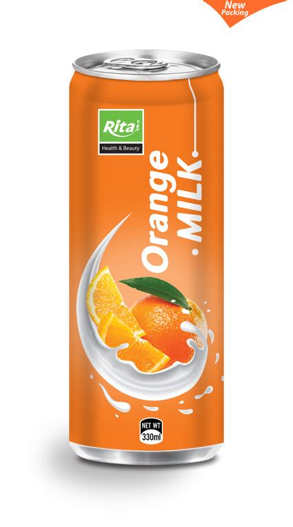 330ml Orange Milk Drink Rita Fruit Juice