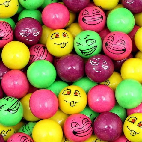 Gumballs For Gumball Machine Emoji Bubble Gum Balls 1 Inch Large