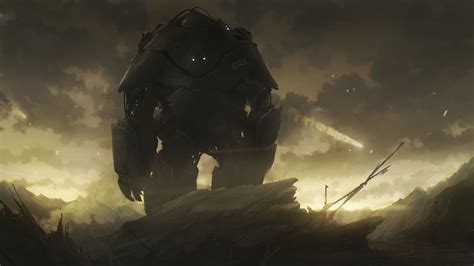 Online Crop Black Robot Wallpaper Mech Apocalyptic Science Fiction