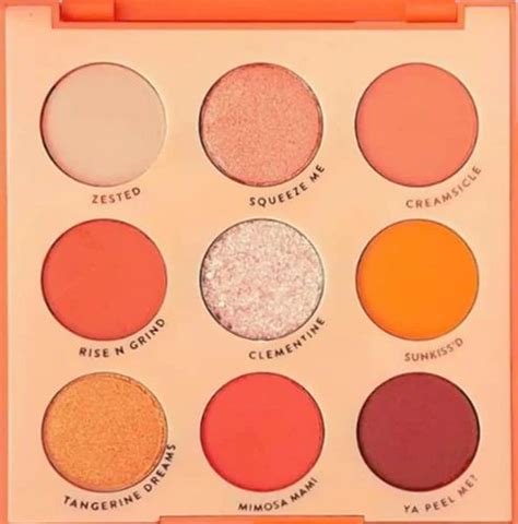 Colourpop Orange You Glad Eyeshadow Palette In Box Matte Metallic