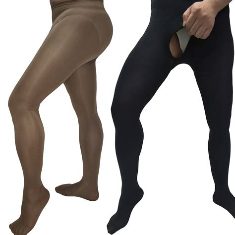 D Men Velvet Opaque Pantyhose Winter Warm Thick Stockings Socks Footed Tights EBay