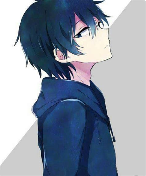 Anime Boy With Blue Hair Pfp
