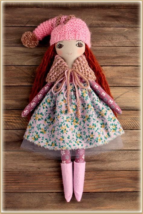 Fabric Dolldress Up Doll Handmade Cloth Dollsoft Doll For Etsy Art
