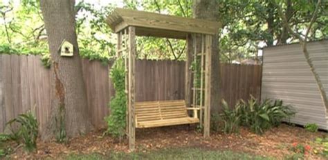 How To Build A Backyard Arbor Swing Todays Homeowner