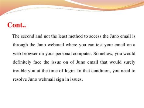 How To Resolve The Juno Email Login Issue