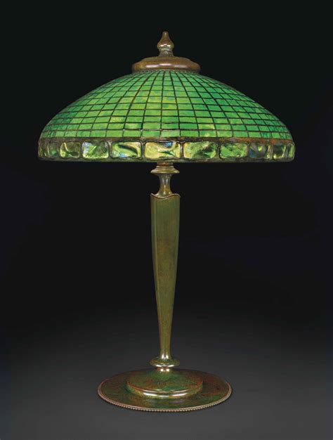 TIFFANY STUDIOS A GEOMETRIC TABLE LAMP CIRCA Christie S