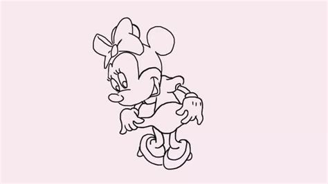 40 Trend Terbaru Sketsa Gambar Kartun Minnie Mouse Tea And Lead