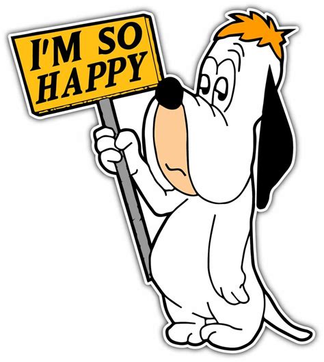 Droopy Dog Funny Happy Room Cartoon Car Bumper Window Vinyl Sticker Decal 4x5 Ebay