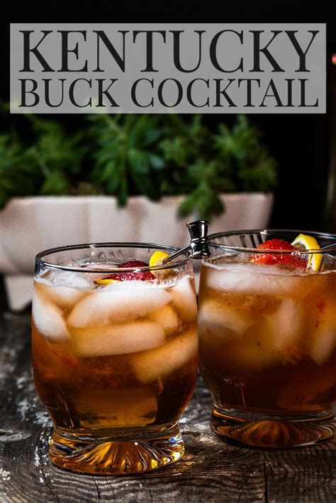 Kentucky Buck Cocktail Recipe Kentucky Buck Cocktail Ginger Beer Cocktail Bourbon Cocktail