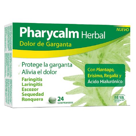 Pharycalm Herbal Dolor De Garganta 24 Comprimidos