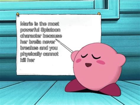Kirby Giving Us The Facts Splatoon