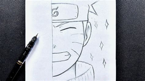 How To Draw Naruto Half Face Easy Step By Step Easy Anime Drawing