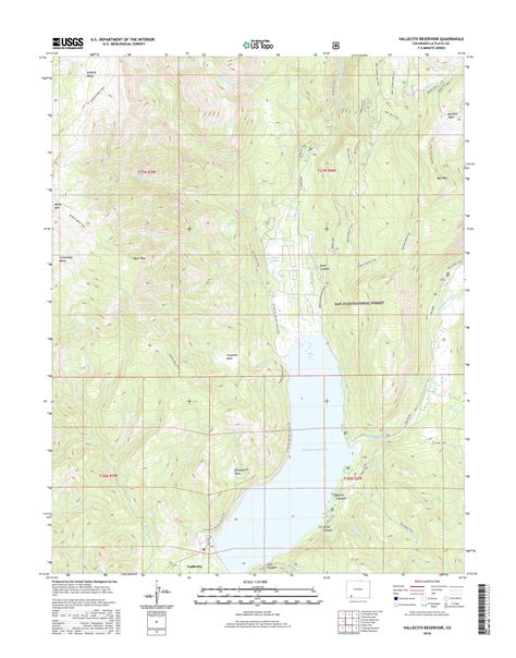 Mytopo Vallecito Reservoir Colorado Usgs Quad Topo Map