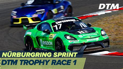 Re Live Dtm Trophy Race 1 Nürburgring Sprint 2020 Youtube