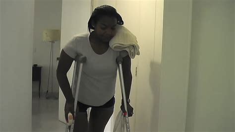 Sandra Polio Woman At The Pool Polio Crutches Wheelchair Transfer