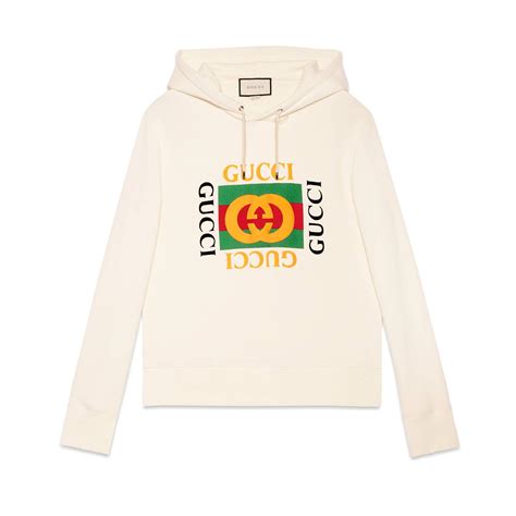 Gucci Cotton Sweatshirt With Print In White For Men Save 2