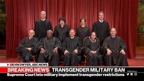 Video Supreme Court Allows Trump S Ban On Transgender Military Members To Take Effect Abc News