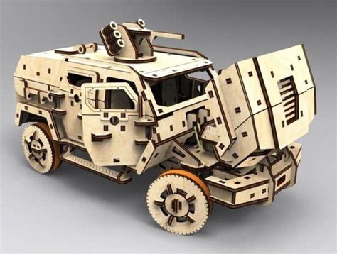 Armored Car 3d Model Vector Files