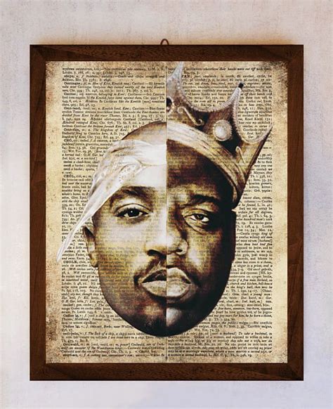 Notorious Big Tupac Art Print Notorious Big Wall Art Book Etsy