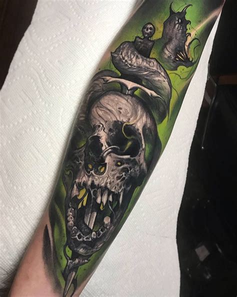 Pin by Diana on Tattoo | Skull sleeve tattoos, Skull sleeve, Sick tattoo