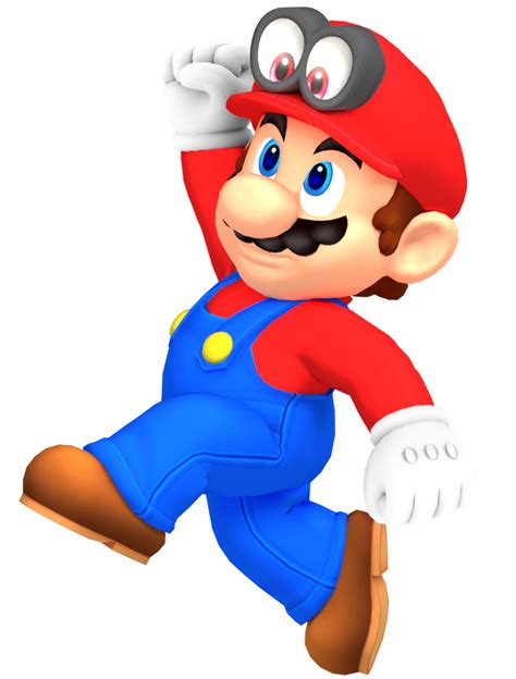 Mario Jumping With His Odyssey Cap By Nintega Dario On Deviantart