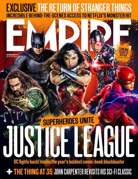 Empire Magazine November 2017 Justice League Uk Exclusive Gal Gadot Wo
