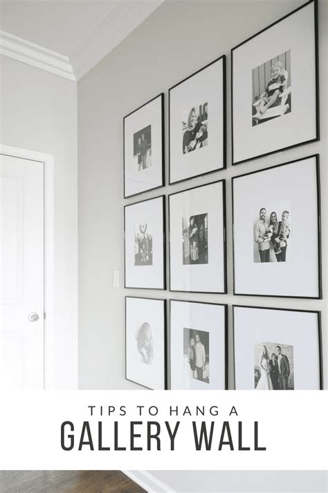Tips To Hang A Symmetrical Gallery Wall In Your Hallway The Diy