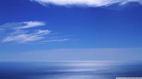 Download Calm Ocean And Blue Sky Wallpaper 1920x1080 Wallpoper 436339
