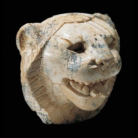 Ivory Head Of Lion 900bc Nimrud Ancient Lion Mesopotamia Ancient