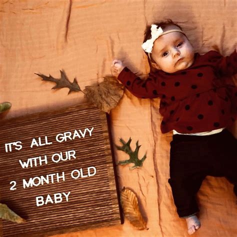 2 Month Thanksgiving Picture Monthly Baby Pictures 2 Month Old Baby