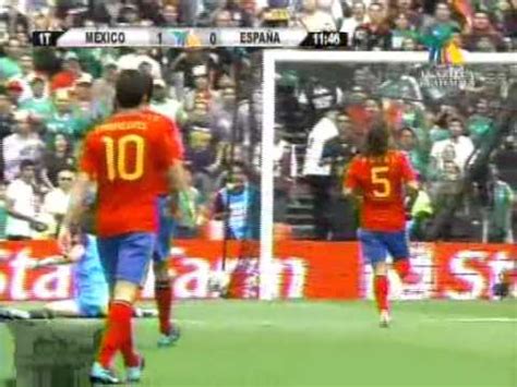 12 августа 2010, стадион ацтека, мехико, товарищеский матч. mexico vs spain 1-0 chicharito - YouTube