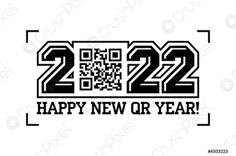 2022 Writing Numbers With Qr Code Stock Vector 4503223 Crushpixel