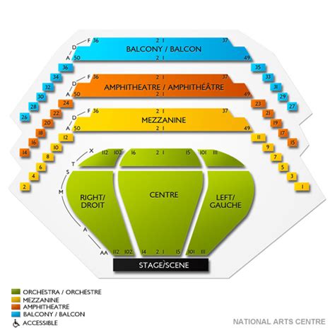 National Arts Centre Seating Chart Vivid Seats