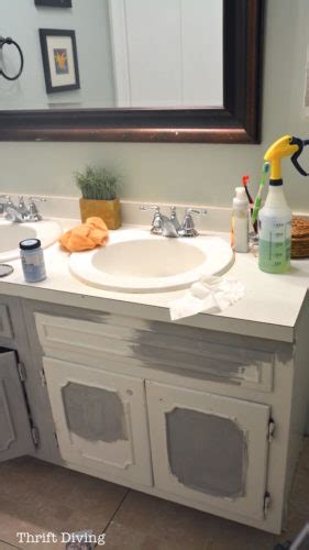 Can You Paint Your Bathroom Vanity - How to spray paint bathroom countertops?