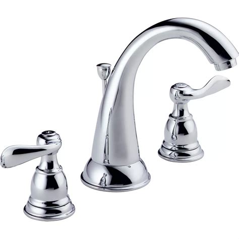 Delta Foundations 8 Inch Widespread 2 Handle High Arc Bathroom Faucet