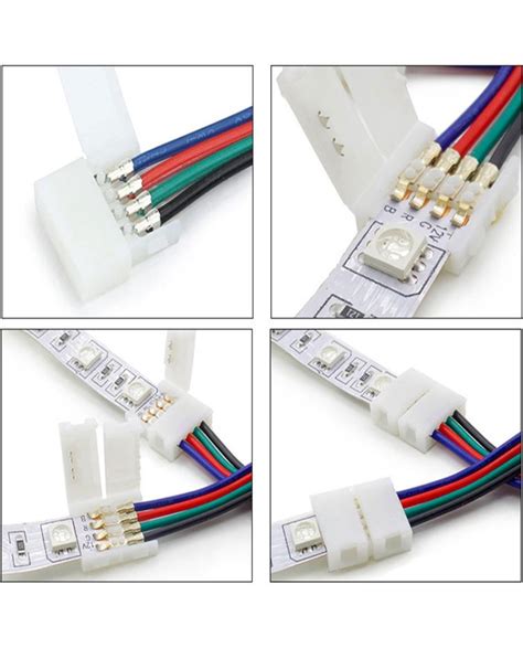 Single Side 4 Pin Rgb Led Strip Connector