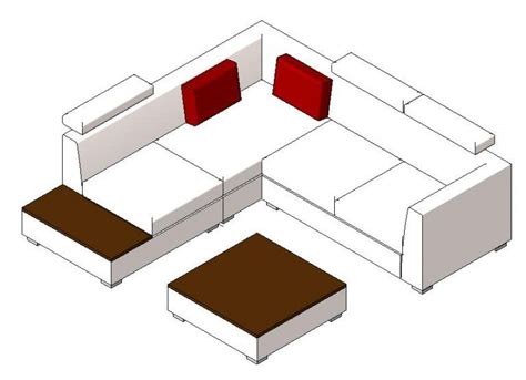 Sofa D Dwg Model For Autocad Designs Cad