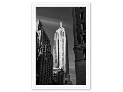 Empire State Building New York City Fine Art Print Black And White