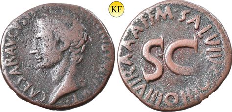 römisches kaiserreich as ca 7 v chr augustus 27 v 14 n chr münzmeister m salvius otho
