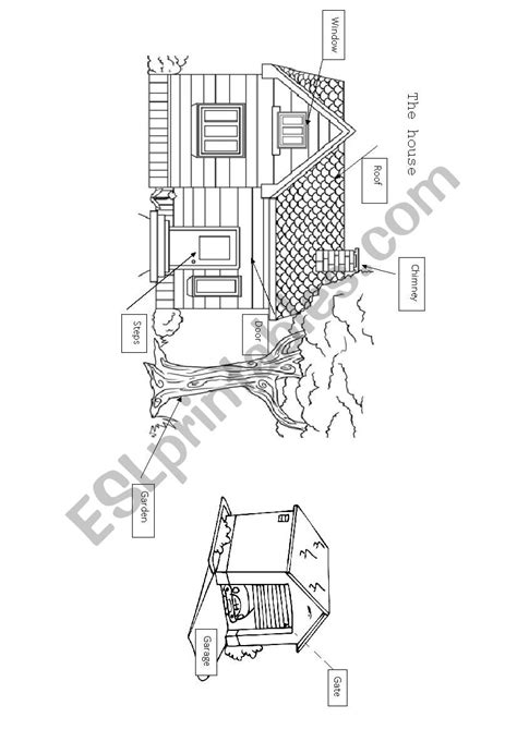 Parts Of House Outside Esl Worksheet By Anafernandez17