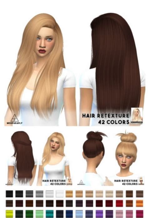 Sims 4 Hairs ~ Miss Paraply Nightcrawler S Hairstyles Retextured
