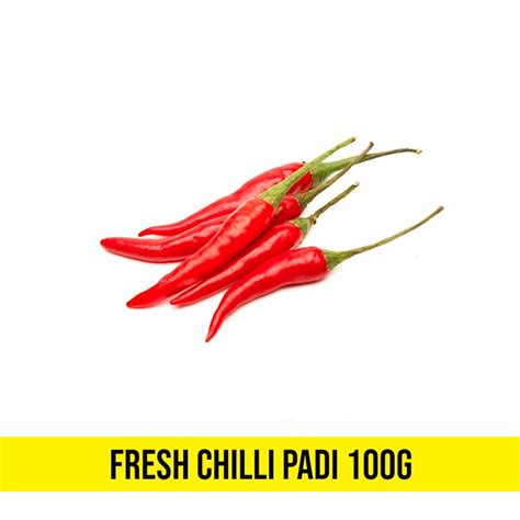 Fresh Red Chilli Padi 100g Kiasu Mart
