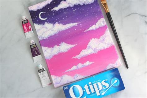 1 painting clouds in acrylic. How To Paint Clouds With Acrylic Paint the Easy Way ...