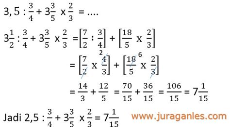 Dalam operasi hitung penjumlahan dan pengurangan pecahan campuran terdapat dua cara. Contoh Soal Operasi Hitung Campuran Kelas 5 Sd - Kumpulan ...