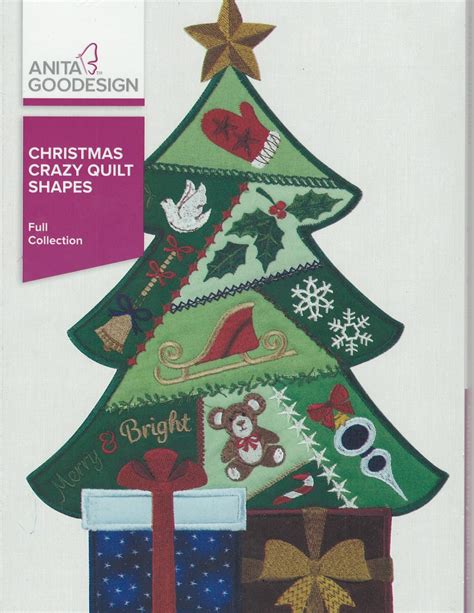 Anita Goodesign Machine Embroidery Designs Christmas Crazy Quilt Shapes