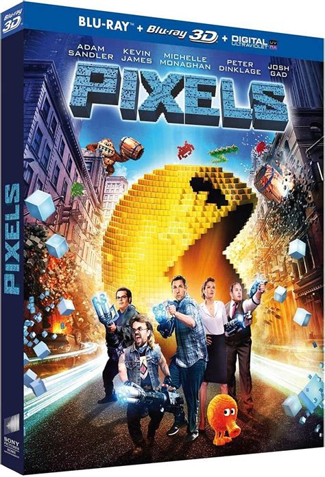 Pixels Blu Ray Amazones Adam Sandler Kevin James Michelle